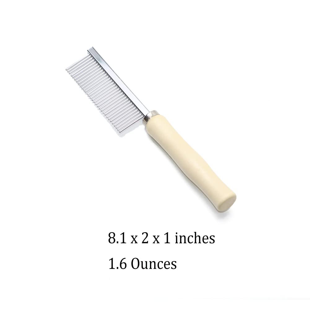 Wooden Handle Grooming Comb for Dogs Cats Pet - Image 2