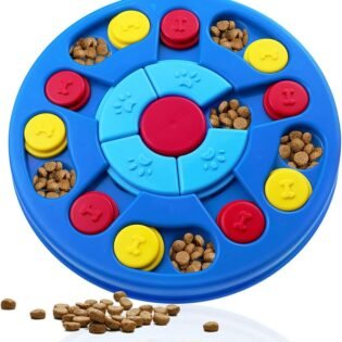Interactive Dog Puzzle Toy for Puppy IQ Stimulation Treat Training Game Treat Dispenser for Smart Dogs Puppies and Cats