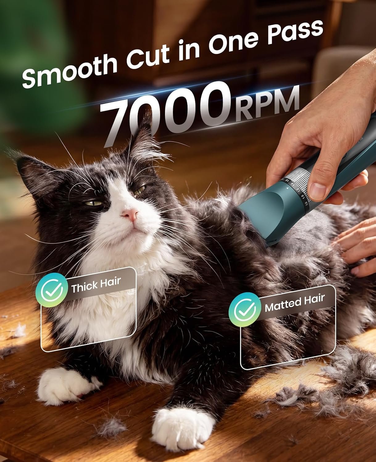 Cat Clippers for Matted Hair Quiet Cat Grooming Kit - Image 2