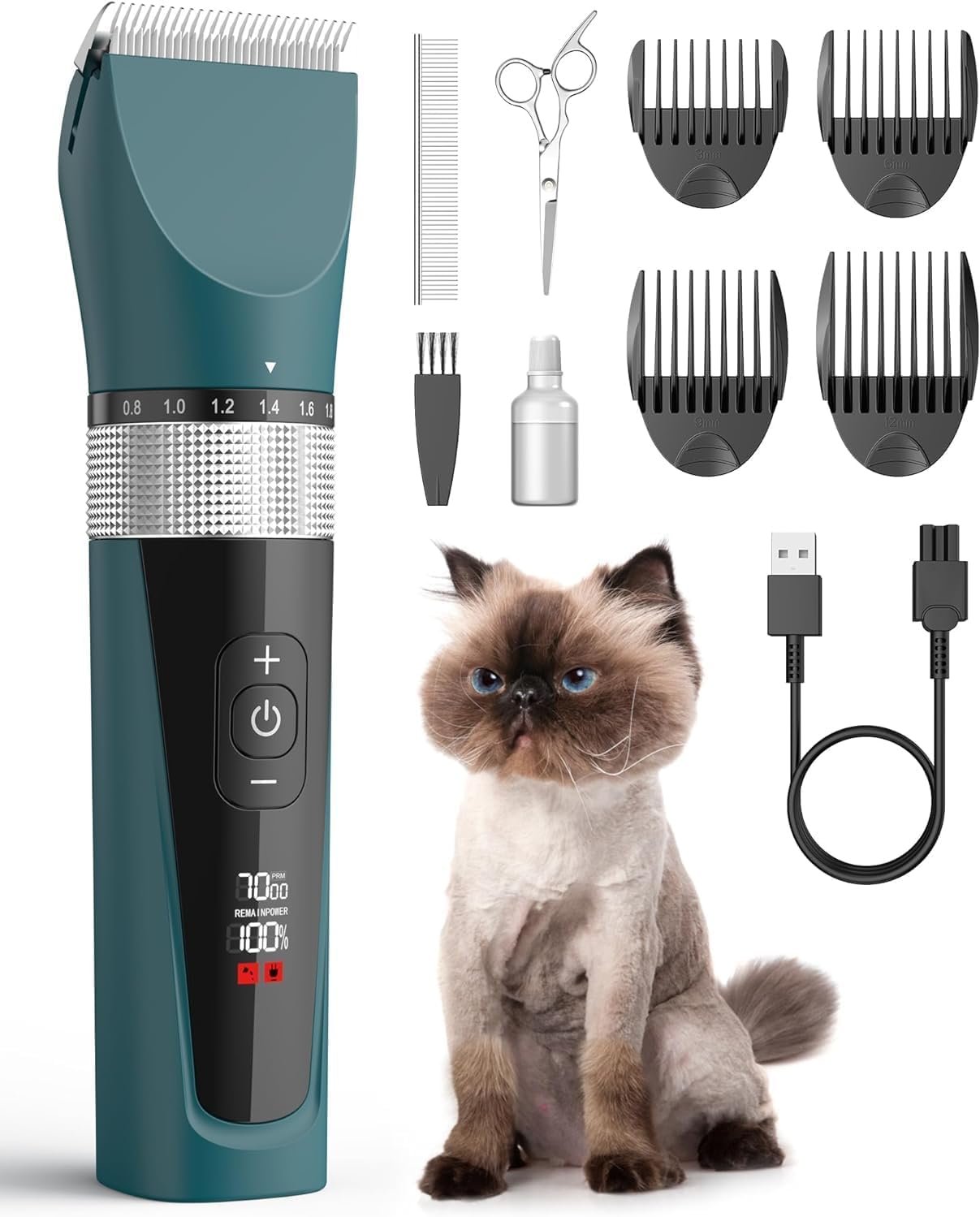 Cat Clippers for Matted Hair Quiet Cat Grooming Kit