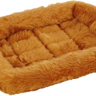 Comfortable Bolster Pet Bed for Small Breeds Crate Bed Easy Maintenance Machine Wash and Dry