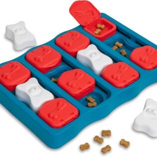 Dog Brick Treat Puzzle Enrichment Toy Intermediate Level Game