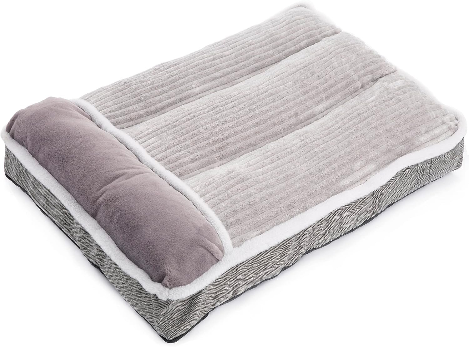 Large Dog Bed with Pillow for Crate Kennel Sofa Dog Bed Super Soft Pet Bed for Medium Large Dogs Furniture - Image 2