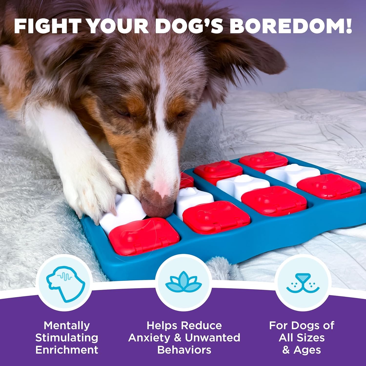 Dog Brick Treat Puzzle Enrichment Toy Intermediate Level Game - Image 2